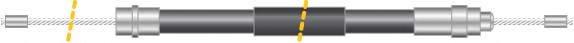 MGA CF5398 Cable, parking brake